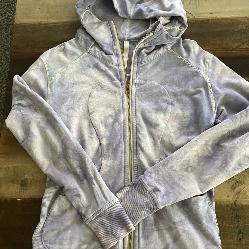 lululemon athletica Lavender Tie-Dye Full-Zip Hoodie